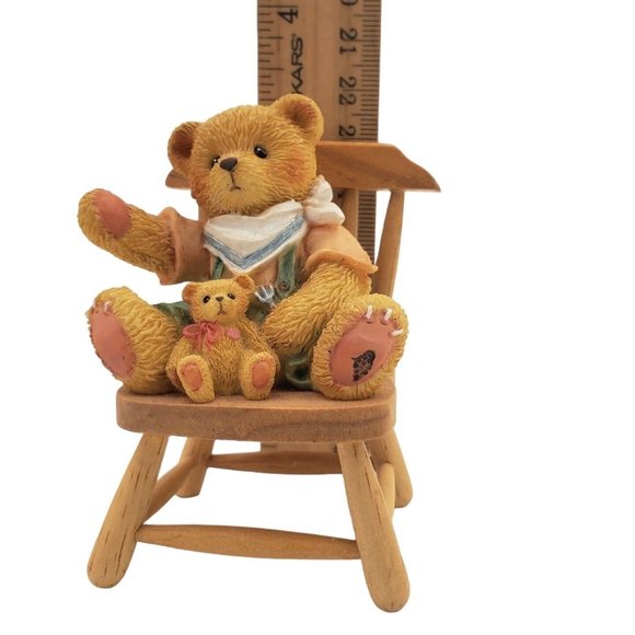 Cherished Teddies 141283 JOHN Thanksgiving Son In Chair 1996 Figurine Boy - Picture 5 of 6